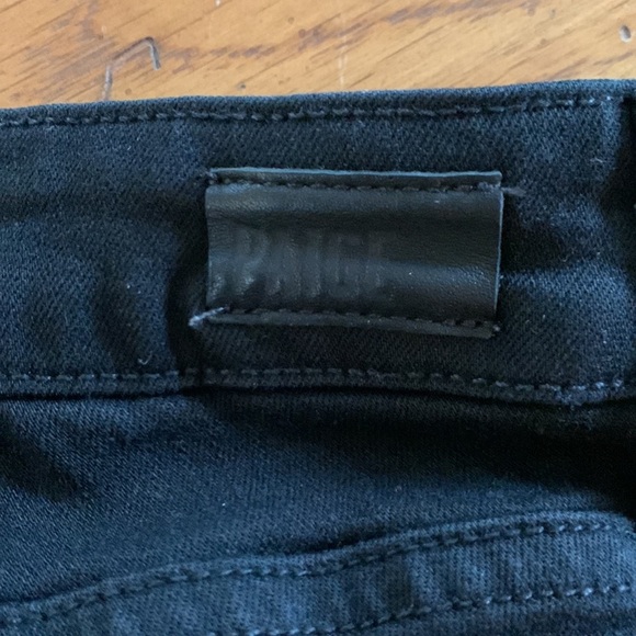 PAIGE Women’s Black Verdugo Ultra Skinny Ankle Jeans with Raw Hem Size 24 - Picture 11 of 12